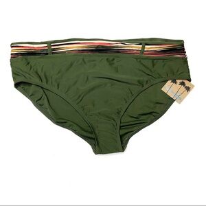 Swimsuits for All Belted Bikini Bottoms Green NWT 18